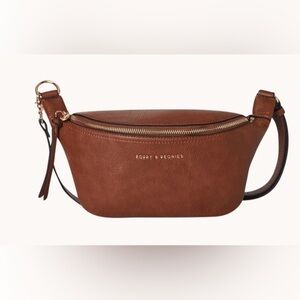 Poppy & Peonies Tan Crossbody Bag
